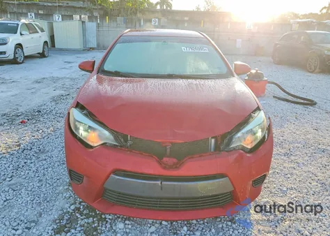2015 Toyota Corolla Le z USA, uszkodzony, nr VIN 2T1BURHEXFC328848